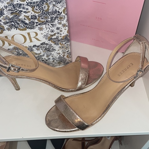 Express- Blush Strappy Heels - Picture 4 of 5